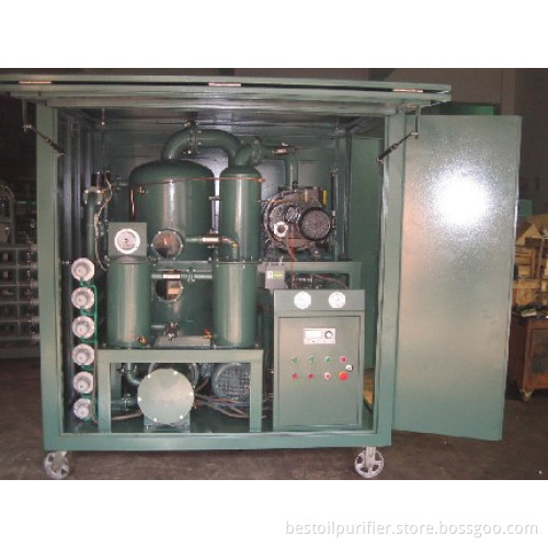auto-running vacuum oil purifier with PLC controller